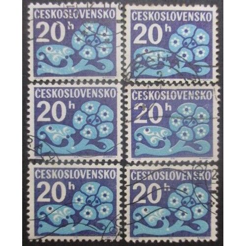 Tchecoslovaquie Taxe N°104 X 6 Oblitéré