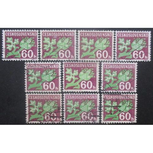 Tchecoslovaquie Taxe N°106 X 10 Oblitéré