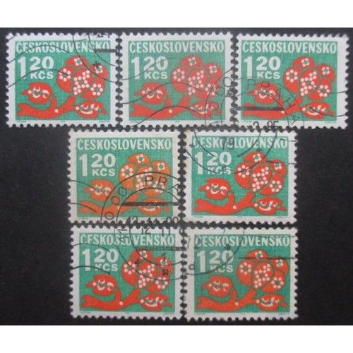 Tchecoslovaquie Taxe N°109 X 7 Oblitéré