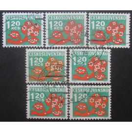 Tchecoslovaquie Taxe N°109 X 7 Oblitéré