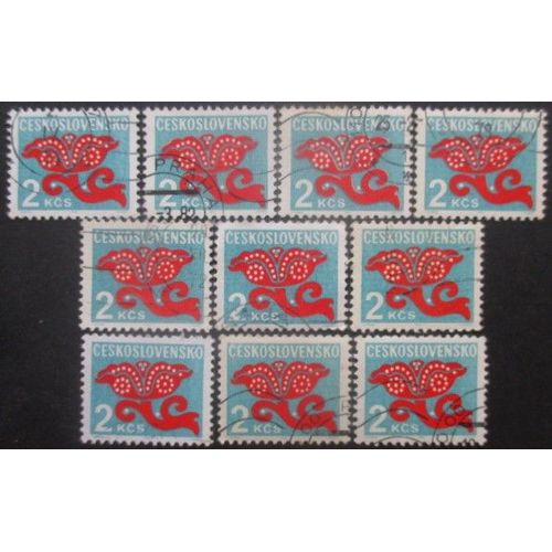 Tchecoslovaquie Taxe N°110 X 10 Oblitéré