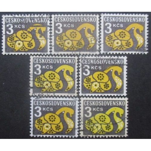 Tchecoslovaquie Taxe N°111 X 7 Oblitéré