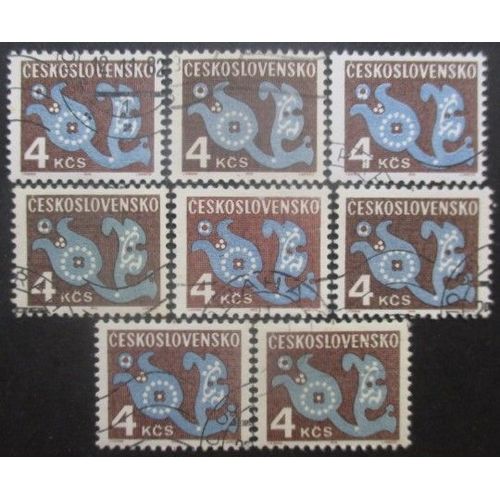 Tchecoslovaquie Taxe N°112 X 7 Oblitéré