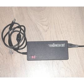 🔌 Chargeur universel Velleman PSSE24 – 90W avec affichage de tension