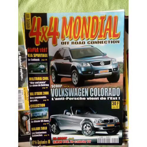 4x4 Mondial 14 De 2000 Bmw X5 3.0,Kia Cutback,Chevrolet Blazer,Jeep Fandodge Maxx Cab,Atlas