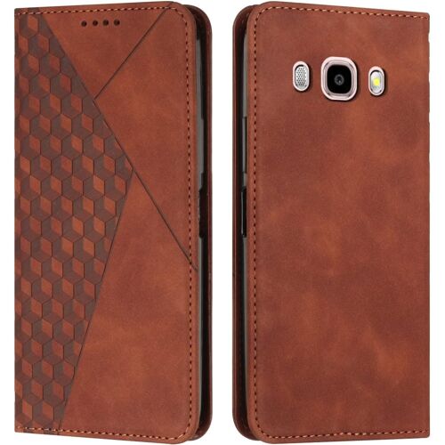 Coque Pour Samsung Galaxy J5 2016 / J510, Premium Flip Housse Étui Protection Rabat Clapet Portefeuille Phone Cover Magnétique [Porte Cartes] Antichoc Béquille Cover (Marron)