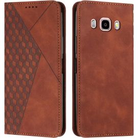 Coque Pour Samsung Galaxy J5 2016 / J510, Premium Flip Housse Etui Protection Rabat Clapet Portefeuille Phone Cover Magnetique [Porte Cartes] Antichoc Bequille Cover (Marron)