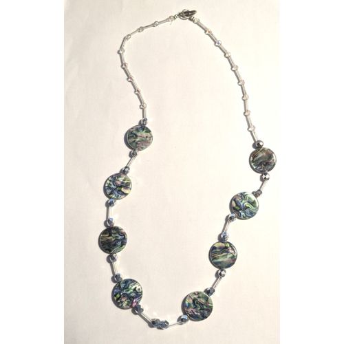 Collier Perles Emaillées Vintage