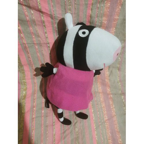 Doudou Peluche Zebre Zoé Robe Rose Peppa Pig Play By Play