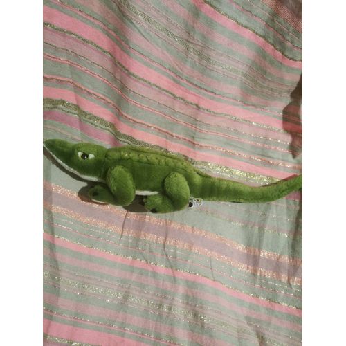 Doudou Peluche Crocodile Alligator Vert Blanc Ravensden