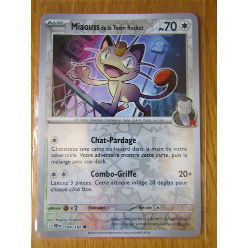 Miaouss De La Team Rocket - Reverse - 149/182 - Rivalites Destinees