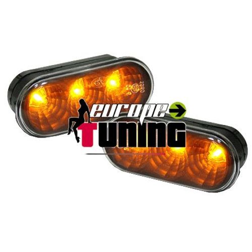 Repetiteurs Clignotants Volkswagen Vw Led Noirs Golf 3 & 4 Seat Et Ford