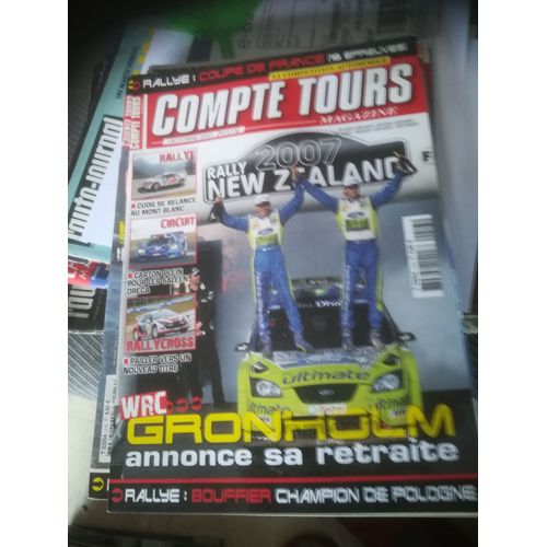 Compte Tours 213 De 2007 Gronholm,Vouilloz,Bouffier,Mont Blanc,Causses,Loheac