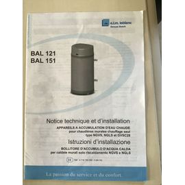 Chaudière murale au gaz Leblanc + ballon