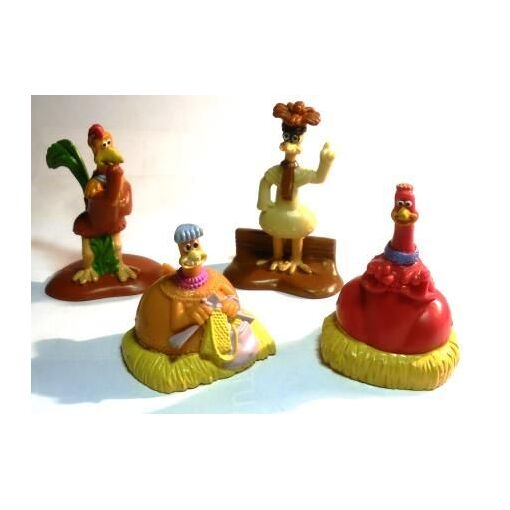 Figurines Chicken Run DreamWorks – 8 Pièces, 2000, Comme Neuves !