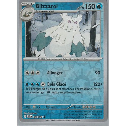 Carte Pokémon - Blizzaroi - 060/182 - Reverse - Ev10 Rivalités Destinées