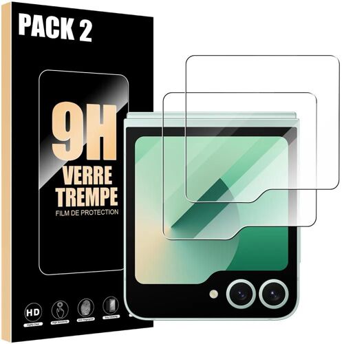 Verre Trempé pour Samsung Galaxy Z Flip 5/6, Installation Facile Anti-Rayures 9H Résistant Transparent Lot de 2 - EFConnection