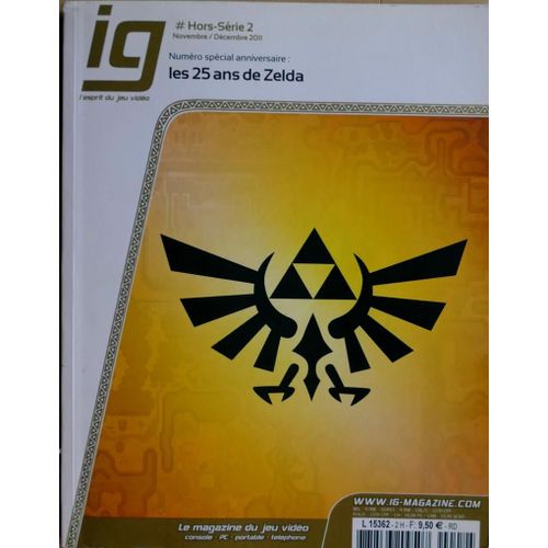Ig L'Esprit Du Jeu Vidéo Hors Série 2 - Les 25 Ans De Zelda