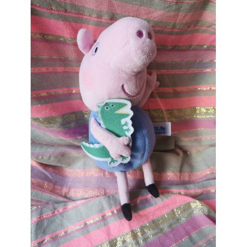 Doudou Peluche Peppa Pig Rose Bleu Georges Billes Dinosaure Feutrine Jemini