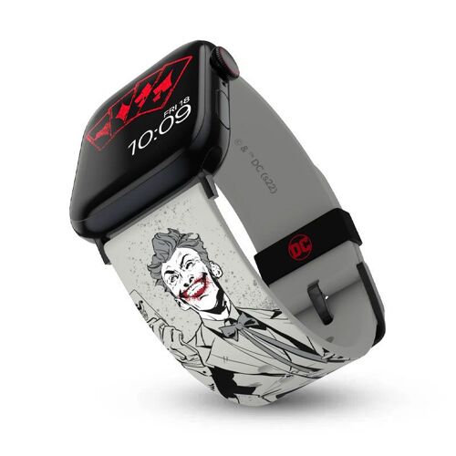 Apple Watch | Bracelet Silicone Mobyfox Dc Comics The Joker Last Laugh | Fourni Avec 20 Cadrans Exclusifs Téléchargeables
