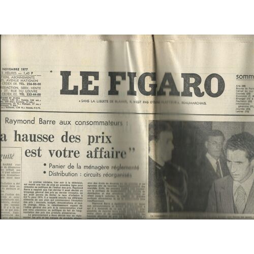 Le Figaro, Article Photo Fabienne Thibeault, Pauline Julien,Du 4 Novembre 1977