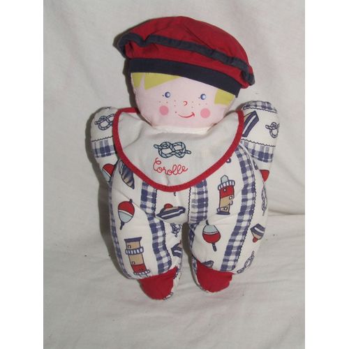POUPEE COROLLE 1997 BLEU ROUGE BERET GRELOT 20 cm