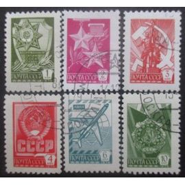 Russie Série N°4410 Au 4415 Lithographié Oblitérés