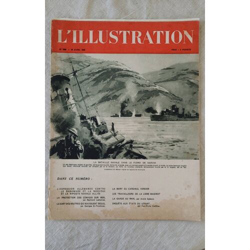Revue L Illustration No 5068 - 20 Avril 1940 . La Bataille Navale Dans Le Fiord De Narvik