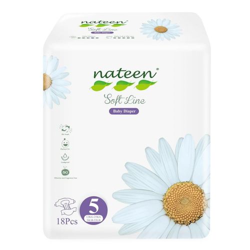 Nateen - Couches Bébé Taille 5 (12 -25 Kg) - Sachet De 18 Pièces