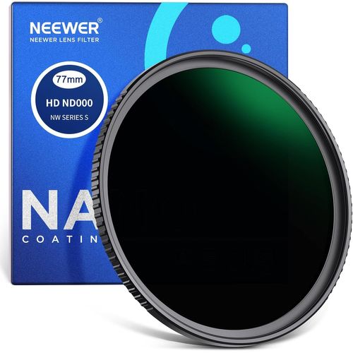 NEEWER Filtre ND1000 77mm, Haute définition/30 Couches Nano rêvetement/Ultra Fin/Cadre en Alliage d'Aluminium/Hydrofuge/Anti Rayures Filtre Densité Neutre