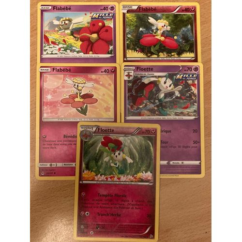 (3495) 3x Flabébé + 2x Floette (Pokemon)