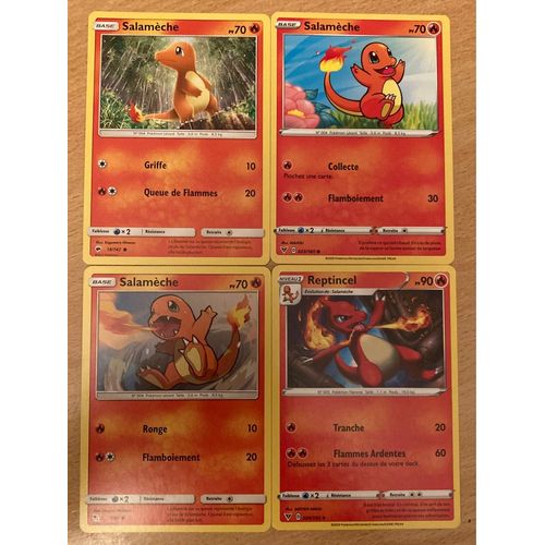 (3337) 3x Salamèche + Reptincel (Pokemon)