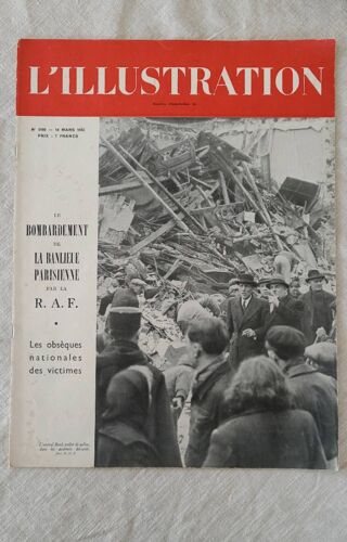 Revue L Illustration No 5166 - 14 Mars 1942 . Le Bombardement De La Banlieue Parisienne Par Là R .A.F