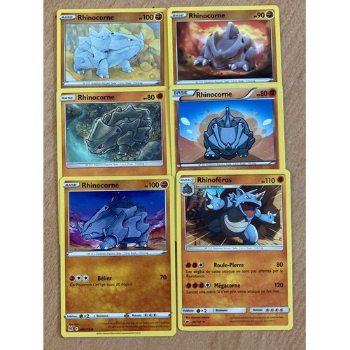 (3488) 5x Rhinocorne + Rhinoféros (Pokemon)