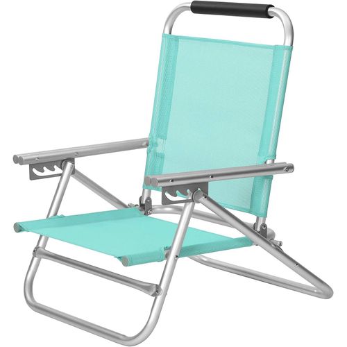 Chaise De Plage Portable, Tissu Respirant Et Confortable, Charge 150 Kg, Vert