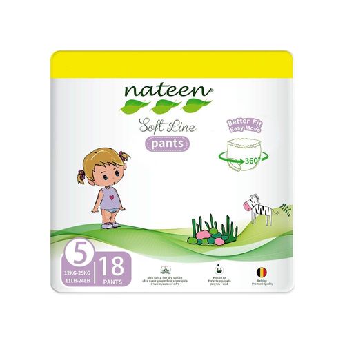 Nateen - Couche Culotte Taille Extra Large (+12kg) - Sachet De 18 Pièces