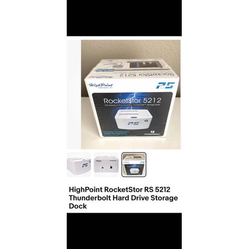 Dock double Thunderbolt SATA2,5' / 3,5' Rocketstor 5212