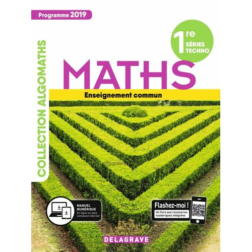 Mathématiques 1re Tronc Commun Stmg/Sti2d/Stl/St2s/Sthr (2019) - Manuel - Spécimen Enseignant