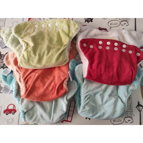 Lot De 5 Couches Lavables P'tit Technic T1