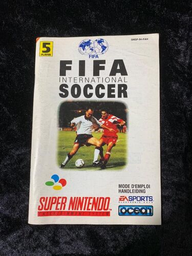 Fifa International Soccer - Super Nintendo - Snes - Livret D'instructions / Notice