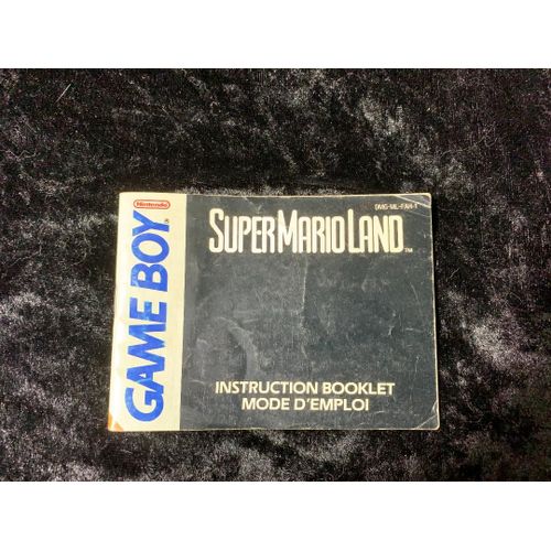 Super Mario Land - Nintendo Game Boy - Gameboy - Livret D'instructions / Notice