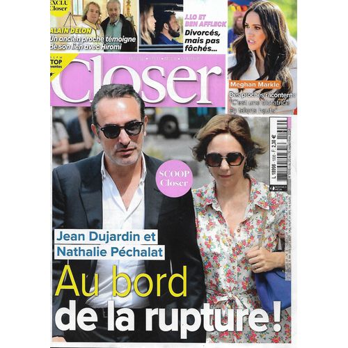 Closer N°1006 20/09/2024 Jean Dujardin & Nathalie Péchalat/ Alain Delon/ Meghan Markle/ J.Lo & Ben Affleck/ Théo Curin/ Noémie Merlant/ George Clooney/ Spécial Cheveux