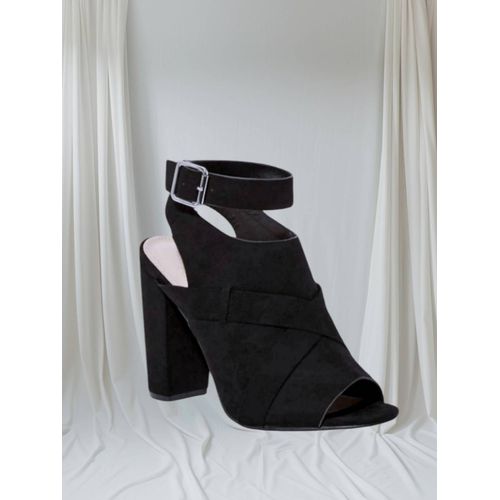 Sandales À Talons Hauts Noires Neuves - 40