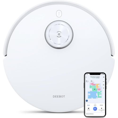 LETNERNY-Deebot T10, Robot Aspirateur Laveur Avec Plaque De Nettoyage Vibrante (Ozmo Pro 3.0), 3000Pa, Détection D'Obstacles Avec Ia (Aivi 3.0), Cartographie 3D, Batterie 5200 Mah, Assistant Vocal Yi