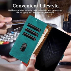 Étui Pour Oppo A53 2020/A53s/A32, Housse En Cuir Pu Avec [Protection Antichoc Tpu] [Fonction Support] [Porte-Cartes] Antichoc Magnétique Coque Pour Oppo A53s 4g - Vert