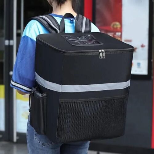 Noir - Sac De Livraison Uber Isotherme De Nourriture Pizza Grande Capacité 35l - Sac À Dos Livraison Chaud Et Froid Pour Livreurs