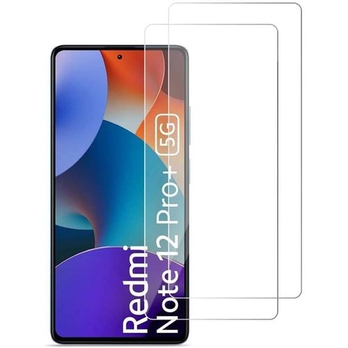 Hqselection®Lot De 2 Verre Trempé Pour Xiaomi Redmi Note 12 Pro Plus /12 Pro + 5g .Film De Protection D'écran Transparent - Anti Rayures - Ultra Résistant Dureté 9h