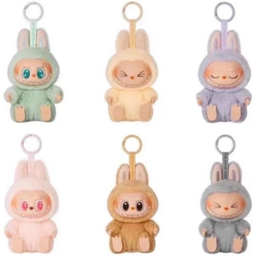 Lot De 6 Porte-Clés En Peluche Labubu ¿ Porte-Clés Doux Et Mignons Pour La Décoration Intérieure