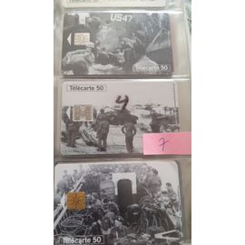 6 Cartes Téléphoniques Noir Et Blanc Guerre 1944-1994- 50ème Anniversaire Des Débarquements Et De La Libération De La France