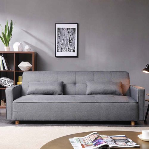 Copenhague : Canapé Scandinave Convertible 3 Places Gris